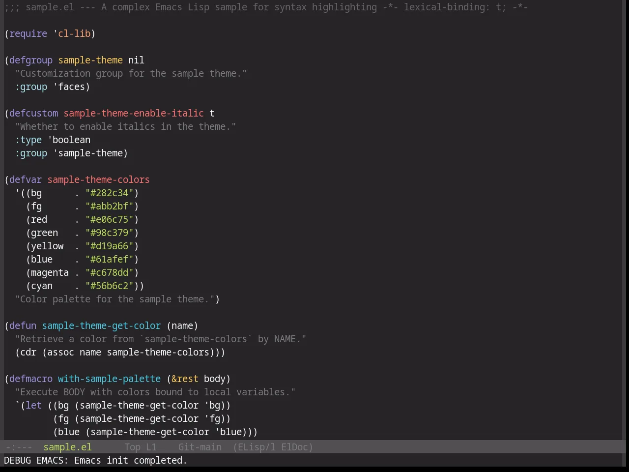 Base16 0x96f Theme in emacs-lisp-mode