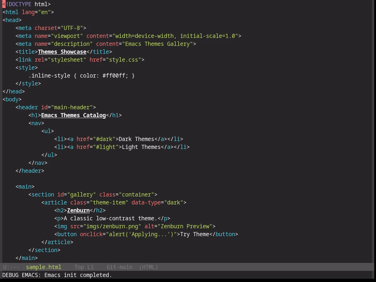 Base16 0x96f Theme in html-mode