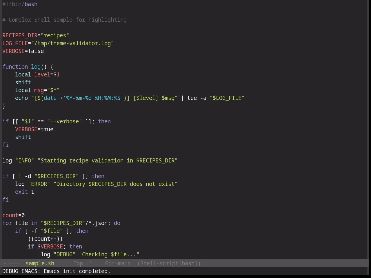 Base16 0x96f Theme in sh-mode