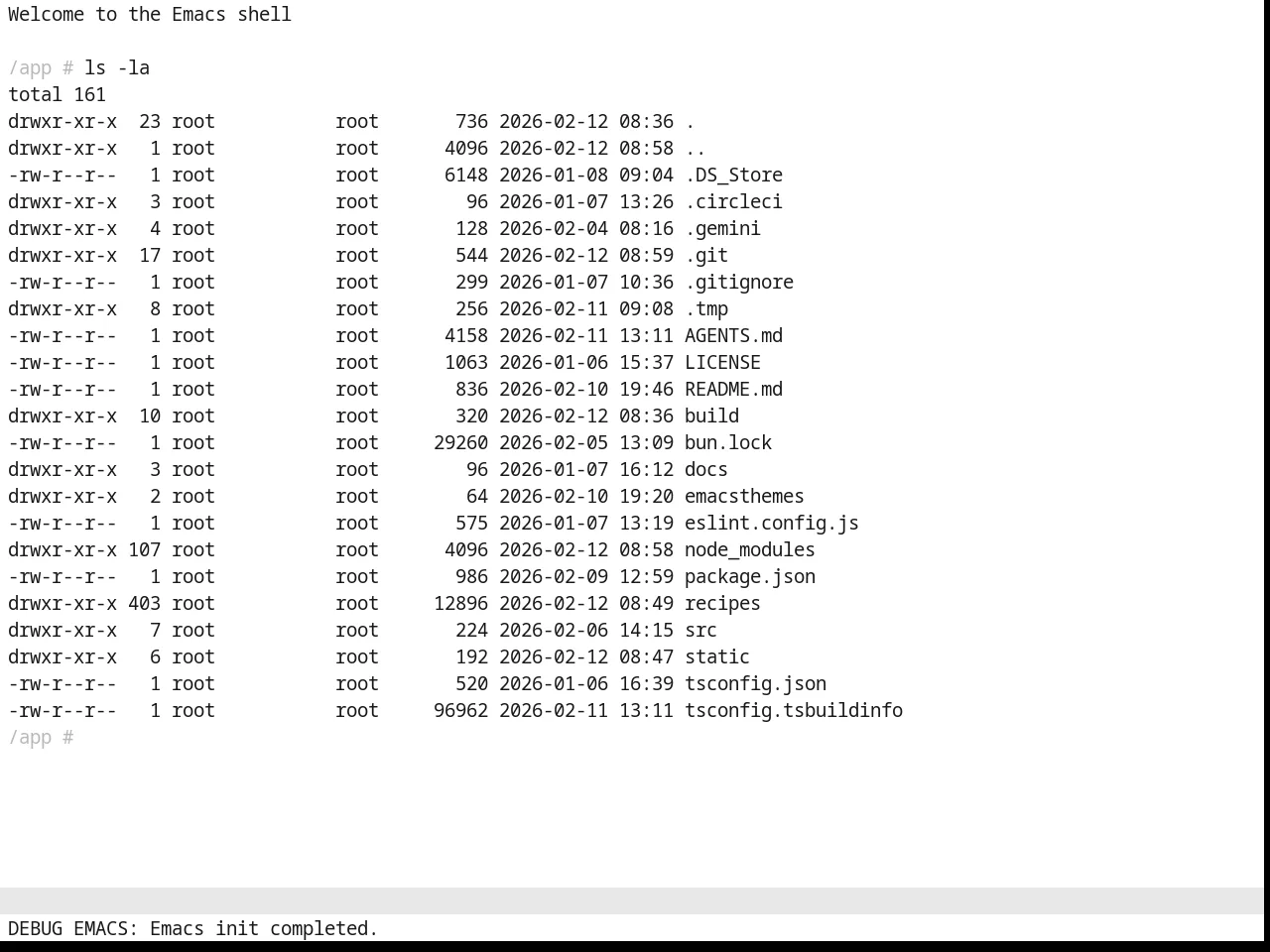 Basic Theme in eshell