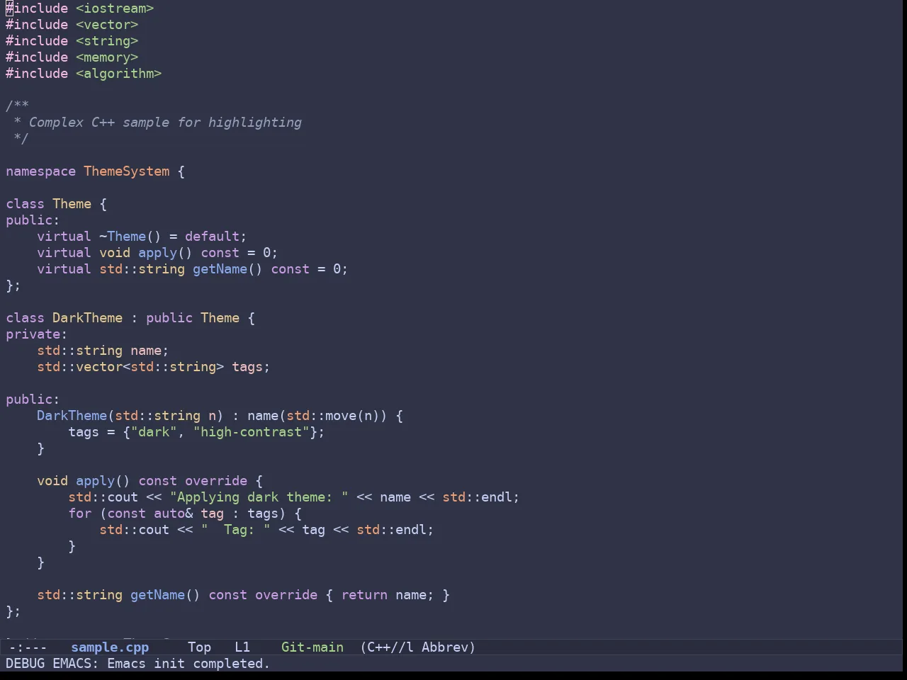 Batppuccin Frappe Theme in c++-mode