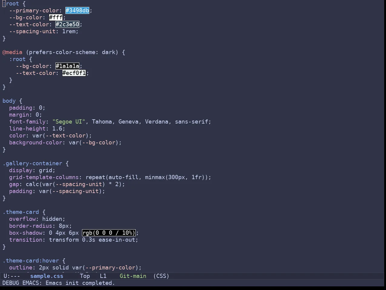 Batppuccin Frappe Theme in css-mode