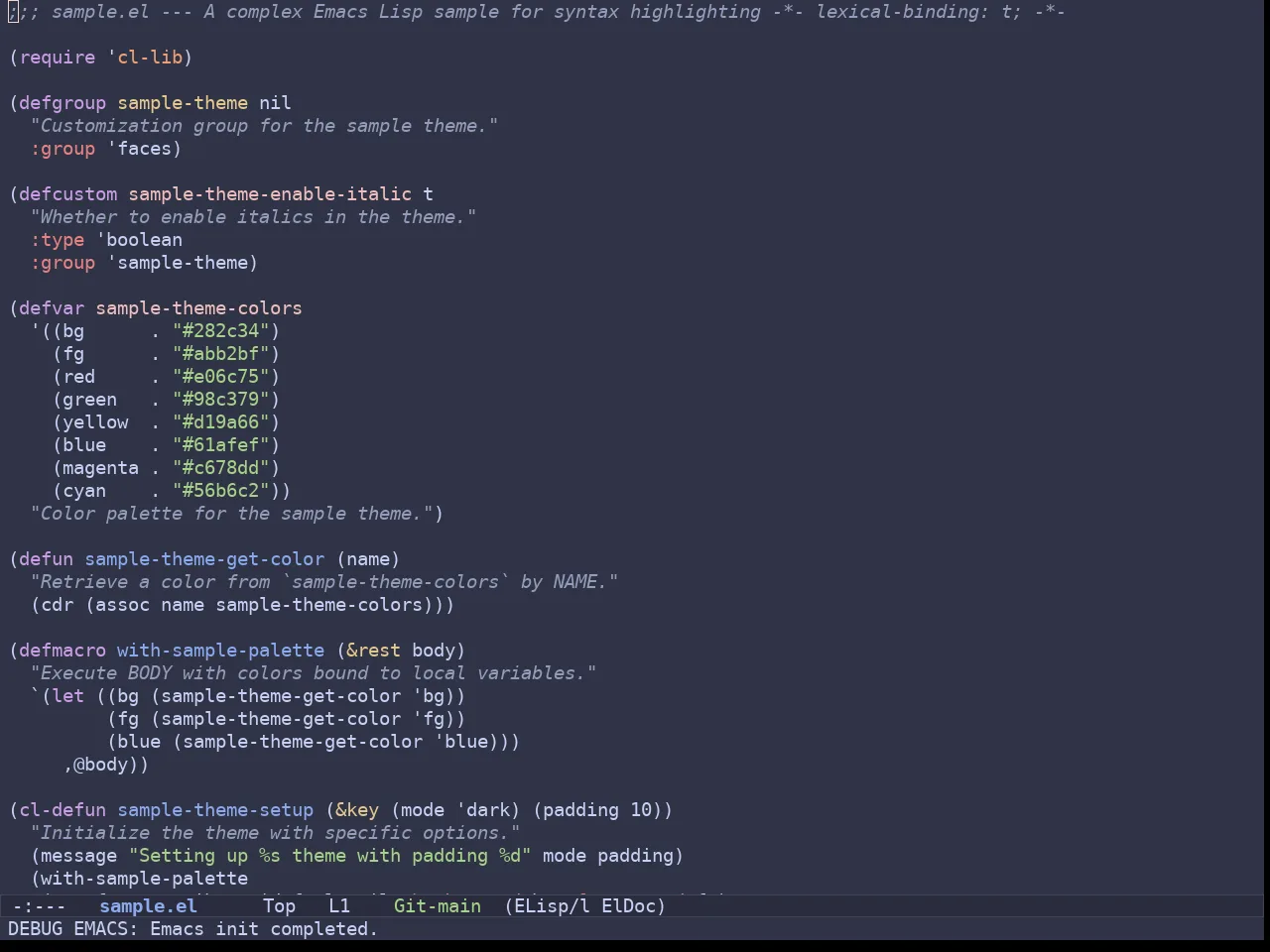 Batppuccin Frappe Theme in emacs-lisp-mode