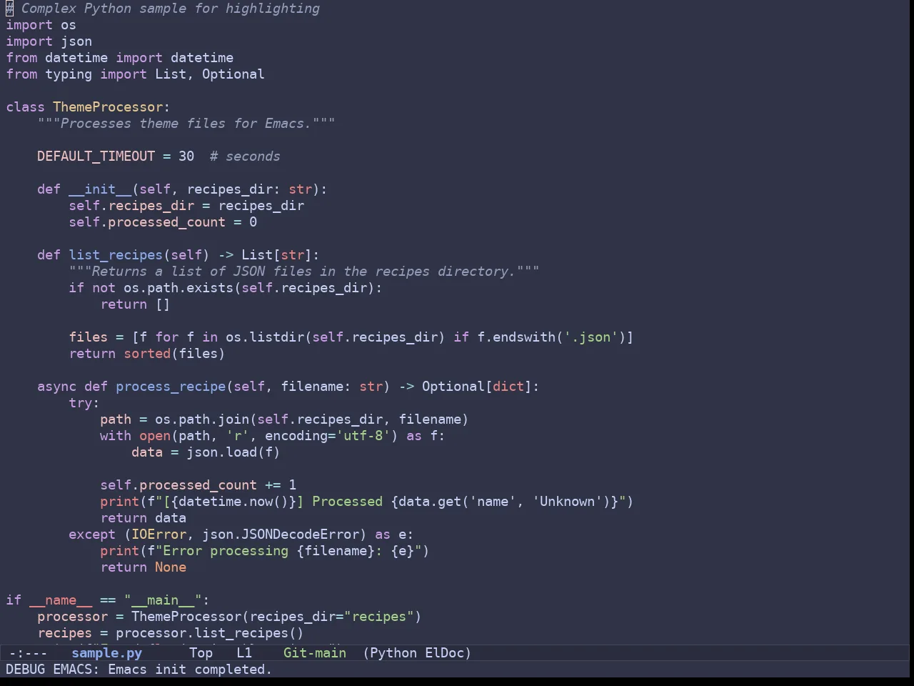Batppuccin Frappe Theme in python-mode