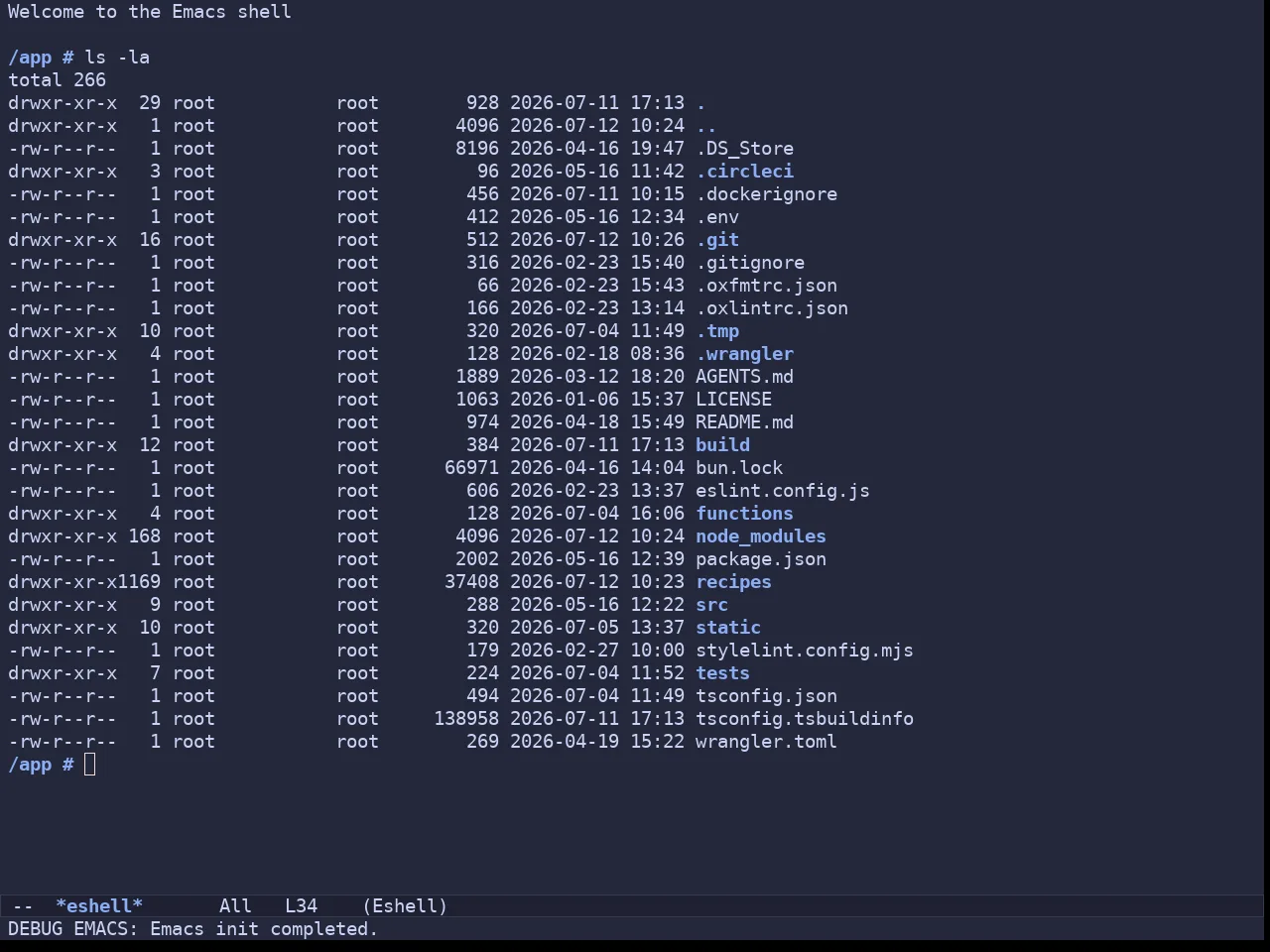 Batppuccin Macchiato Theme in eshell