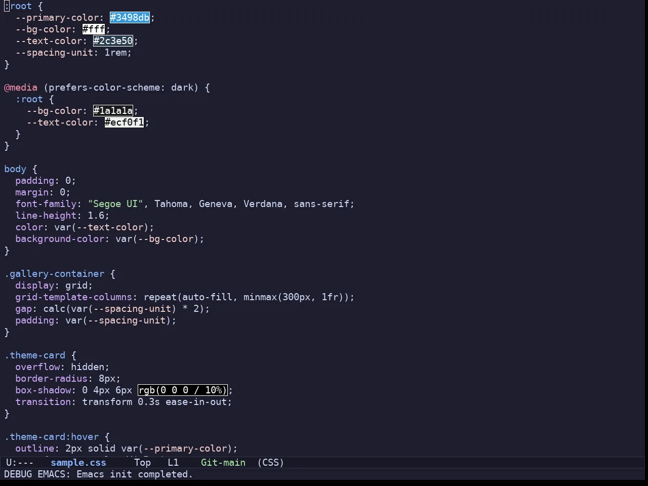 Batppuccin Mocha Theme in css-mode