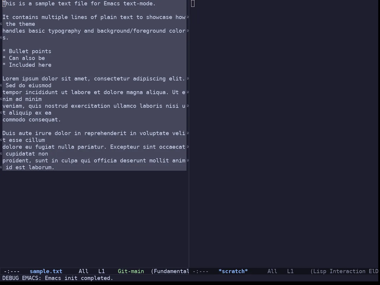 Batppuccin Mocha Theme in fundamental-mode