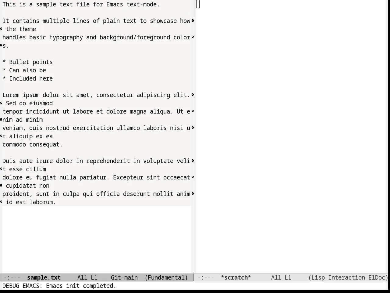 Beige Diff Theme in fundamental-mode