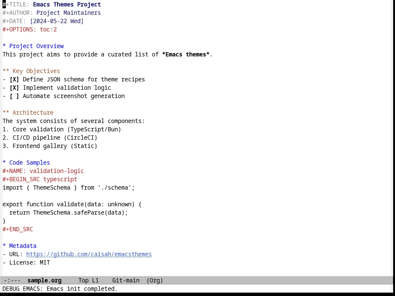 Beige Diff Theme in org-mode