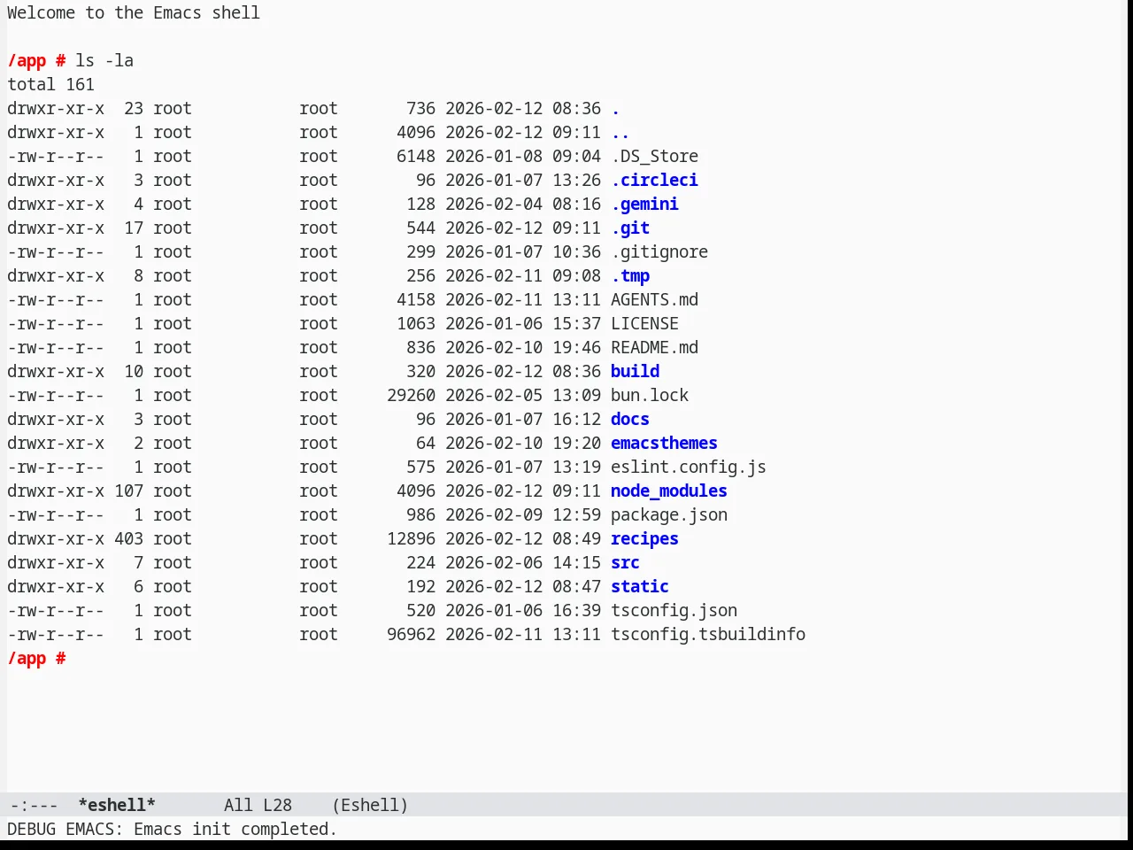 Berrys Theme in eshell