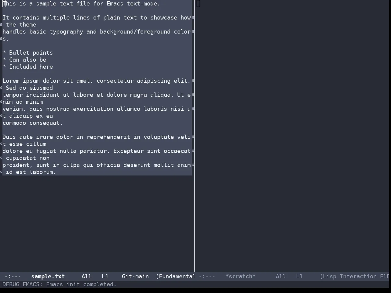Bespoke Dark Theme in fundamental-mode