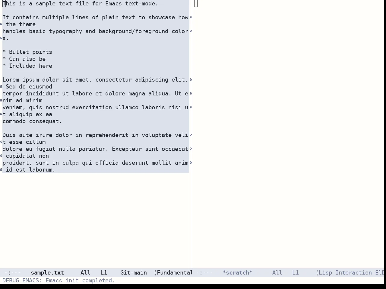 Bespoke Theme in fundamental-mode