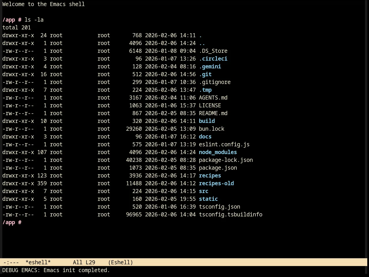 Billw Theme in eshell