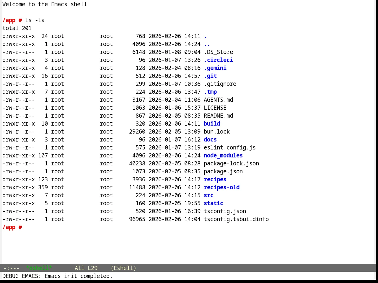 Blippblopp Theme in eshell