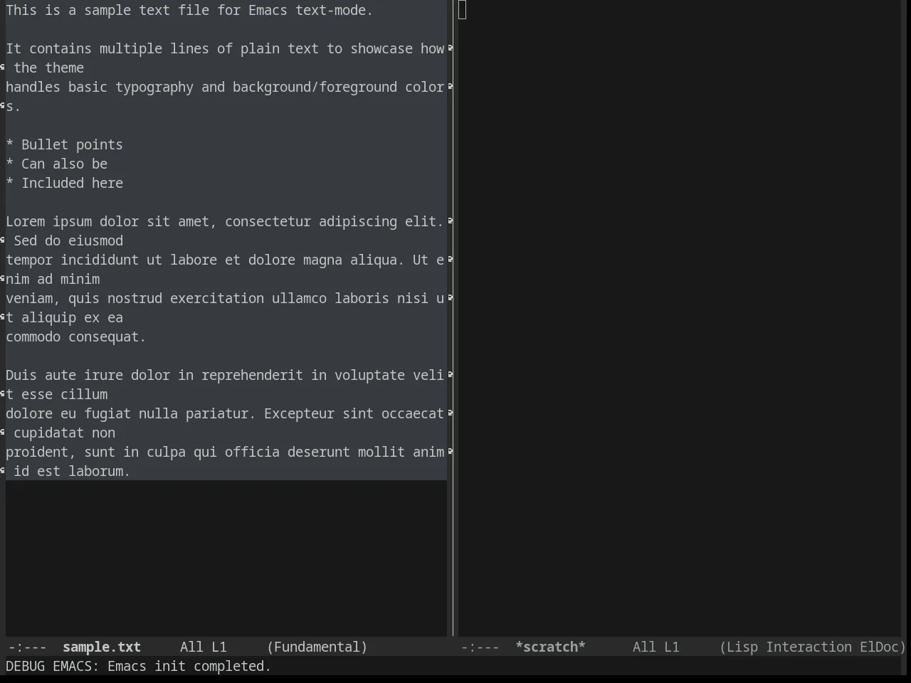 Bliss Theme in fundamental-mode