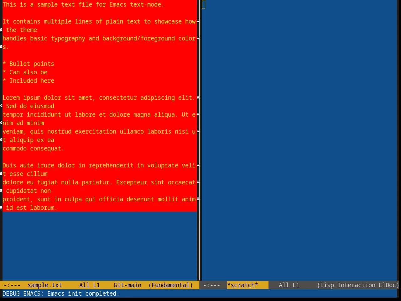Blue Mood Theme in fundamental-mode