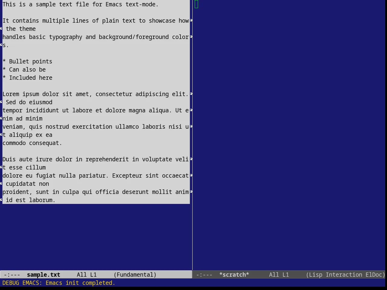 Borland Blue Theme in fundamental-mode