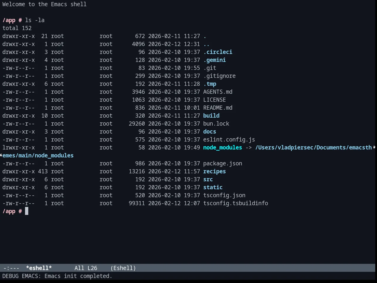 Brin Theme in eshell