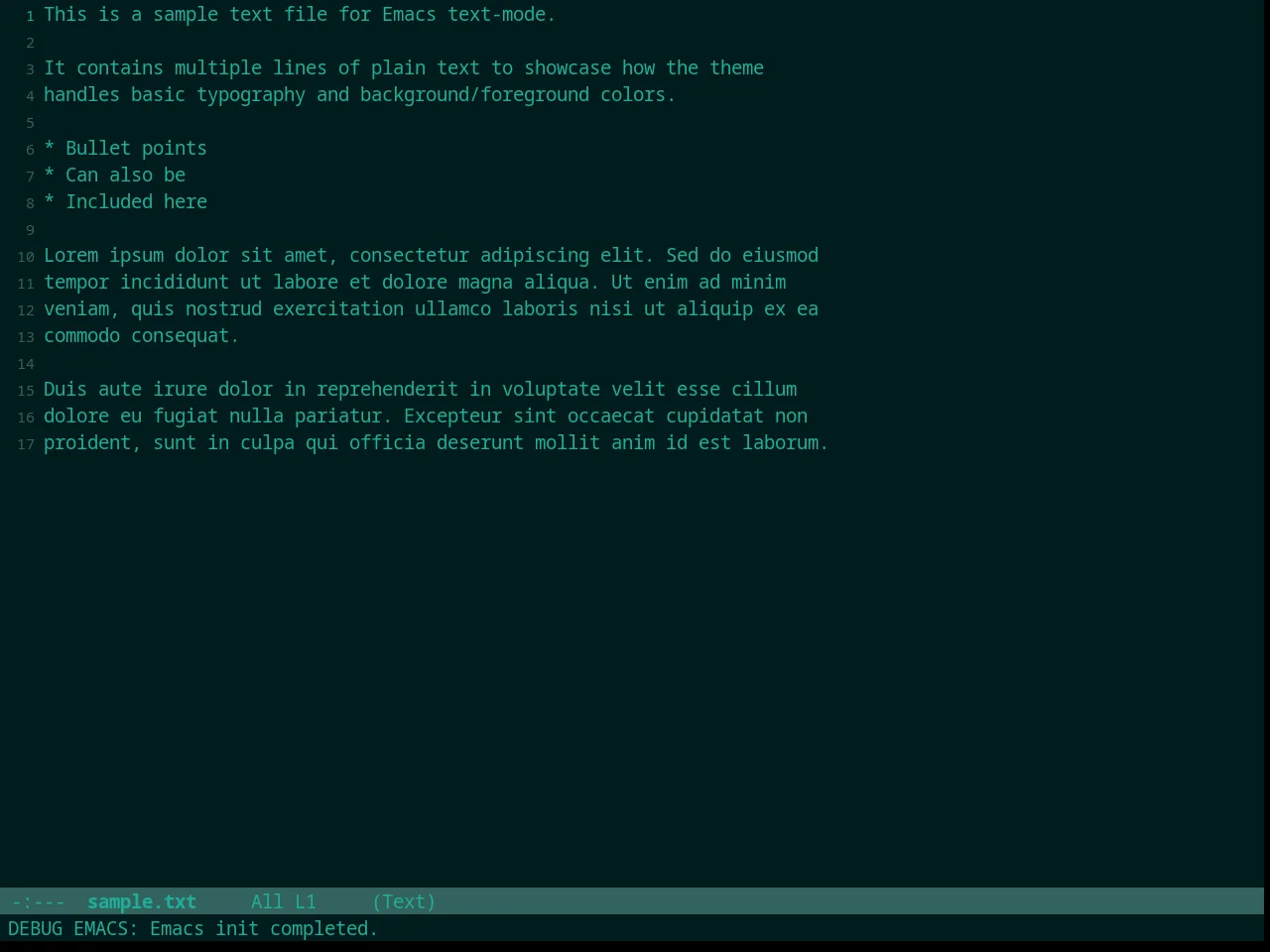 Broceliande Theme in text-mode