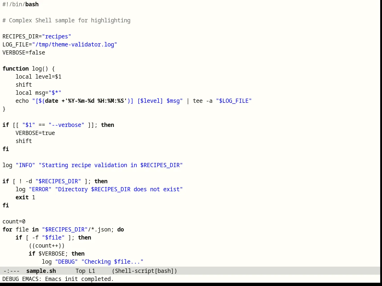 Brutalist Theme in sh-mode