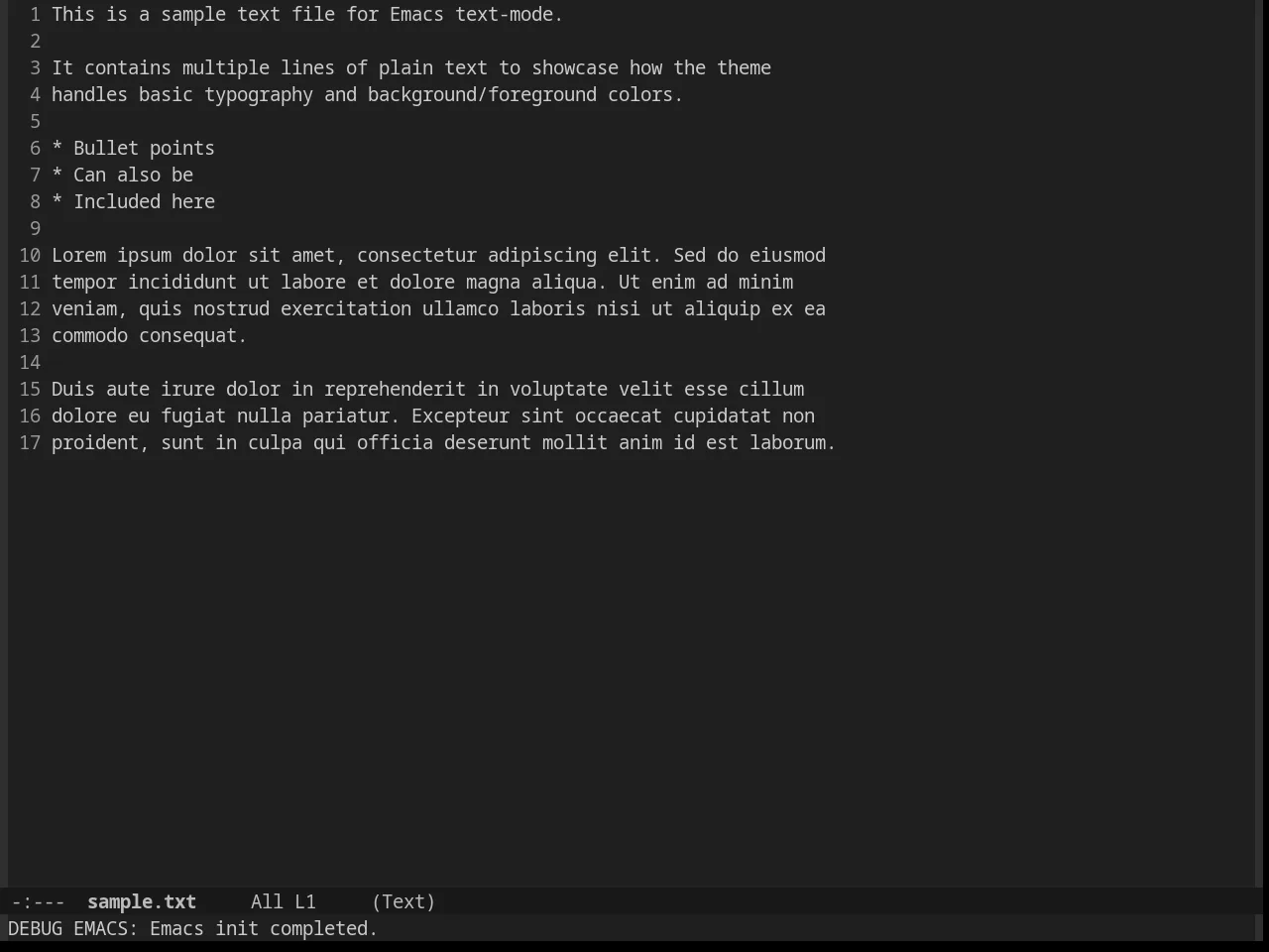 Bubbleberry Theme in text-mode