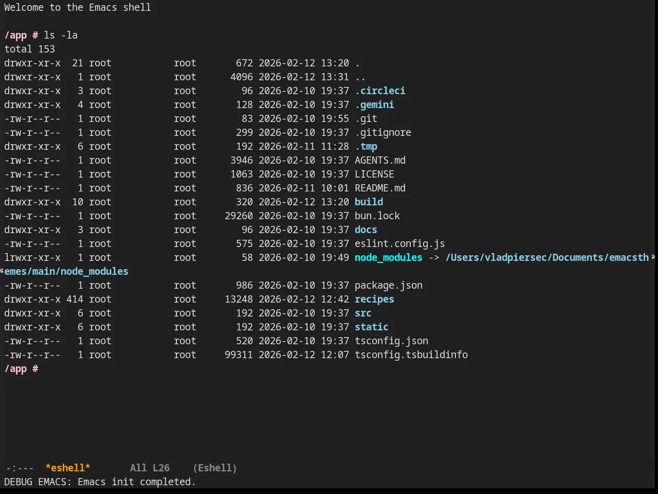 Busybee Theme in eshell