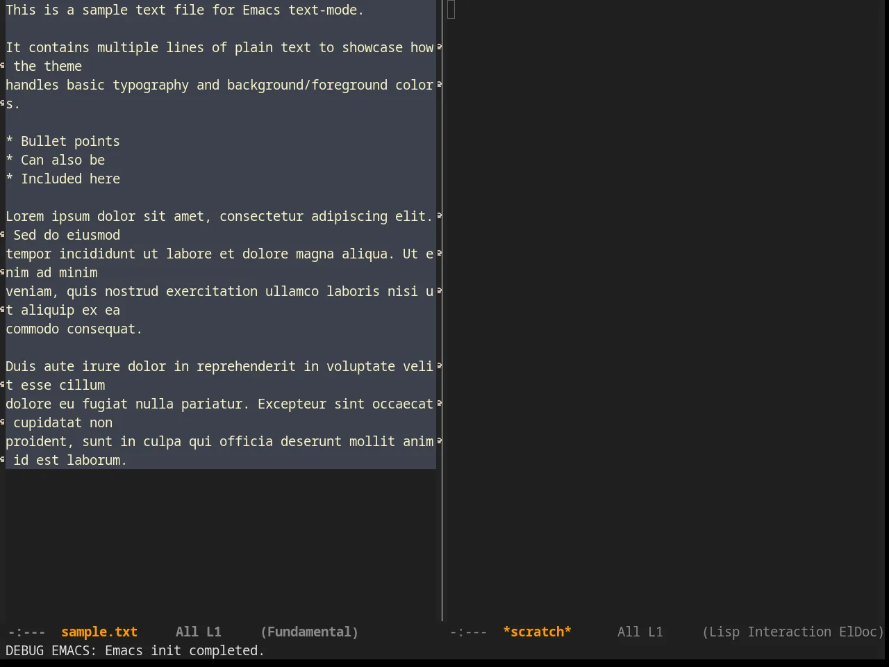Busybee Theme in fundamental-mode