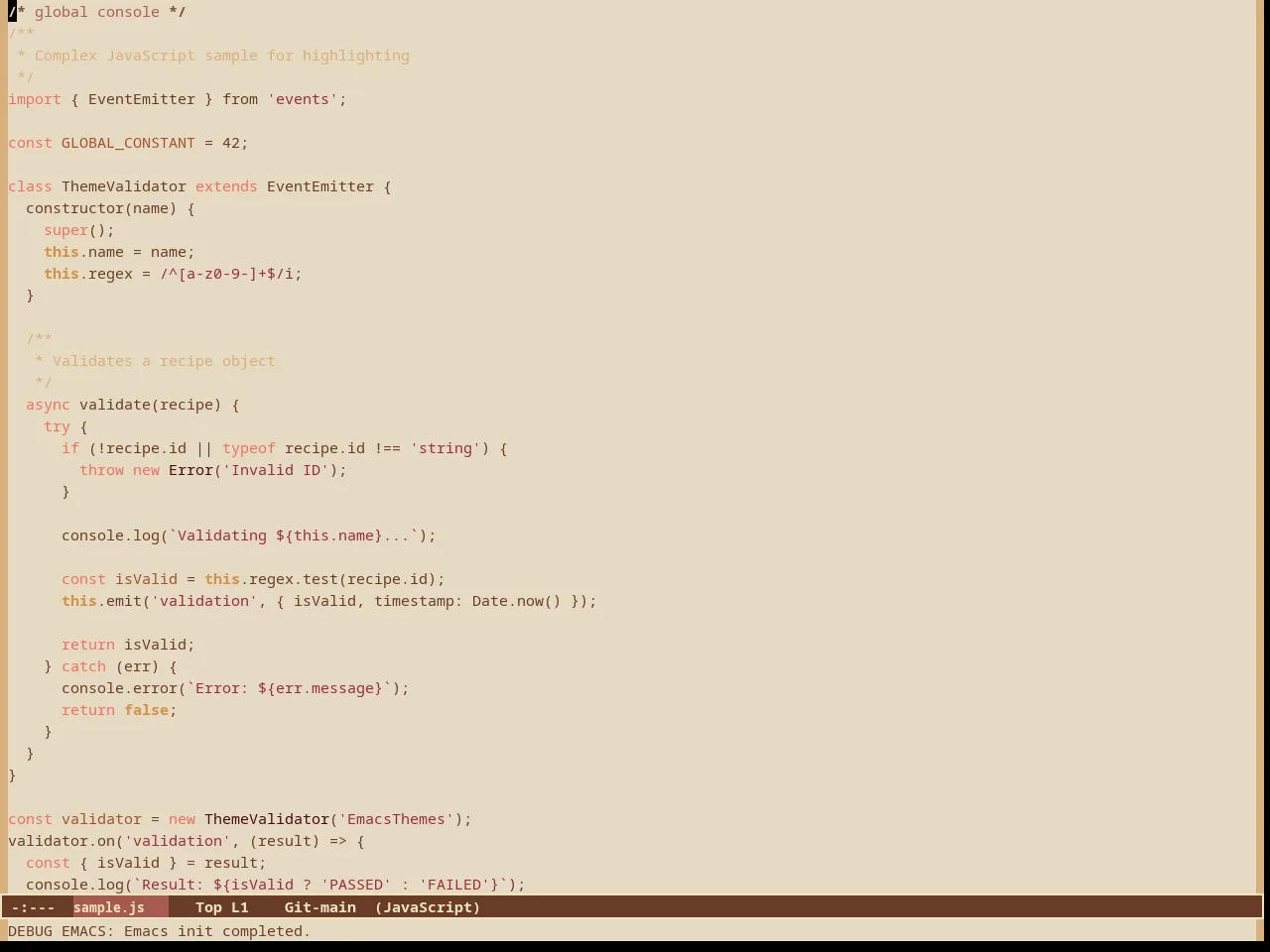 cacao-theme in javascript-mode