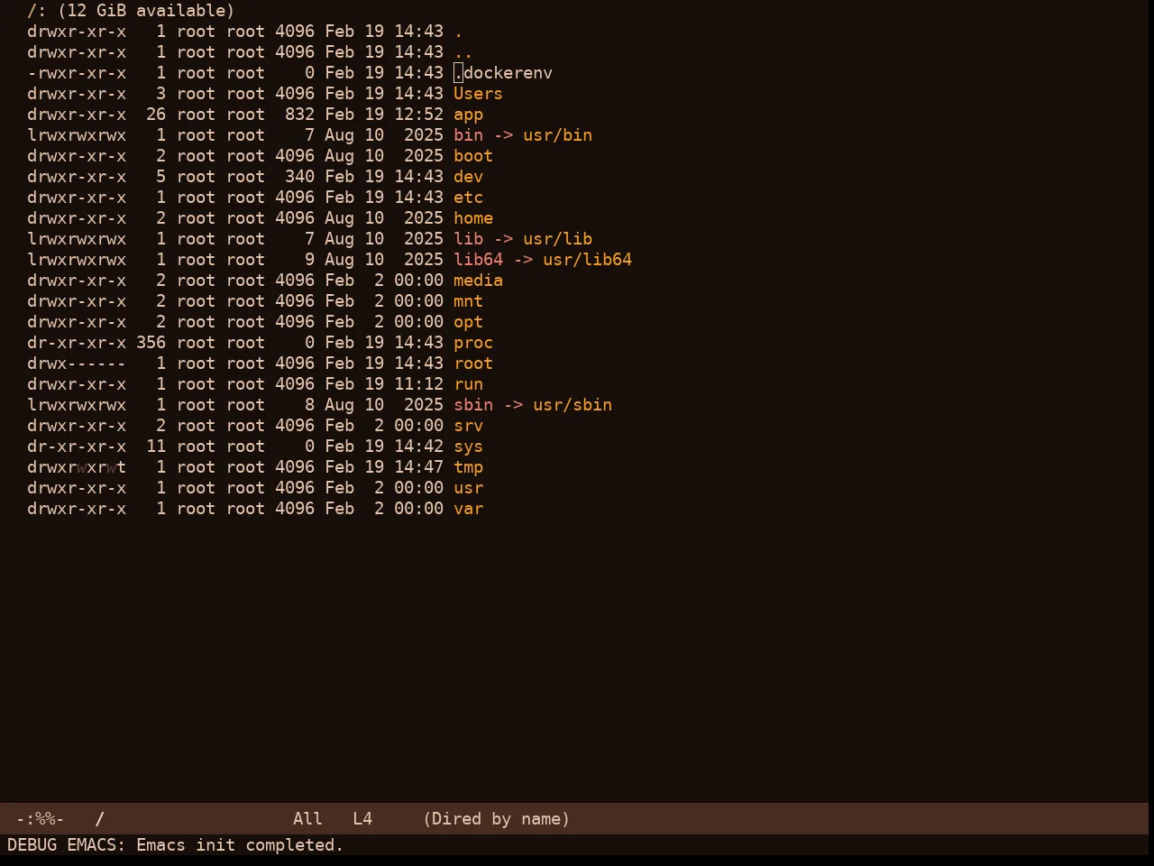 Cappuccino Noir Theme in dired