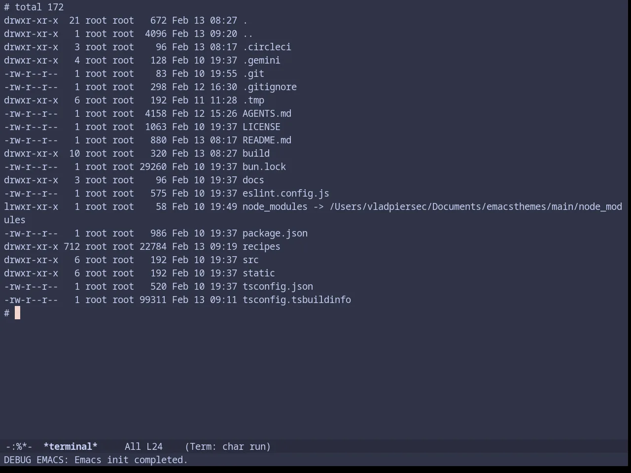 Catppuccin Frappe Theme in term