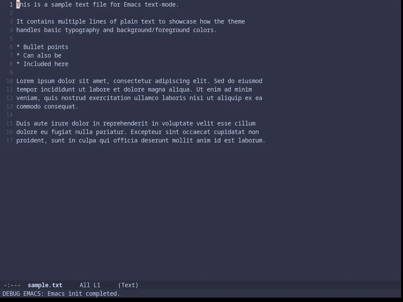 Catppuccin Frappe Theme in text-mode