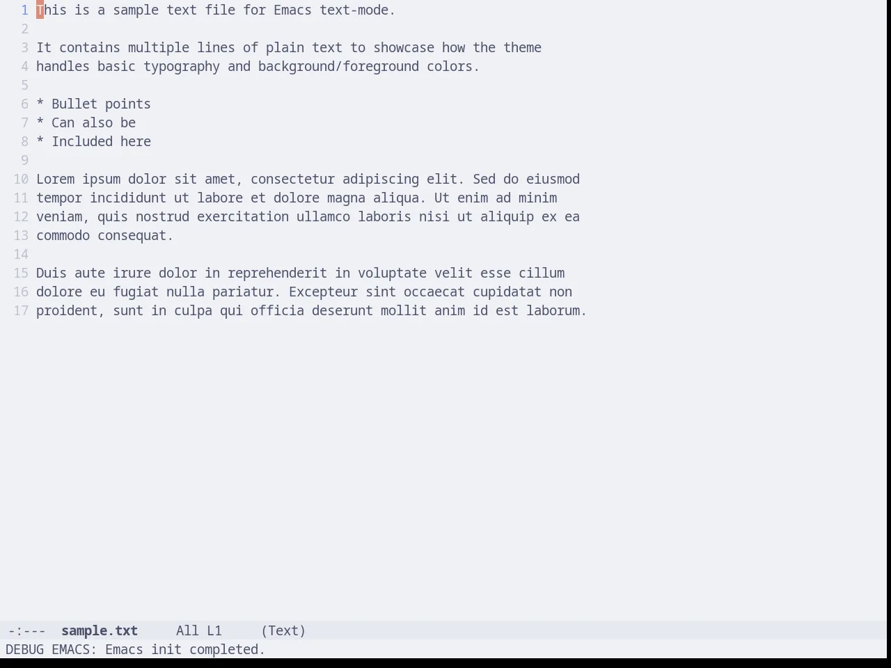 Catppuccin Latte Theme in text-mode