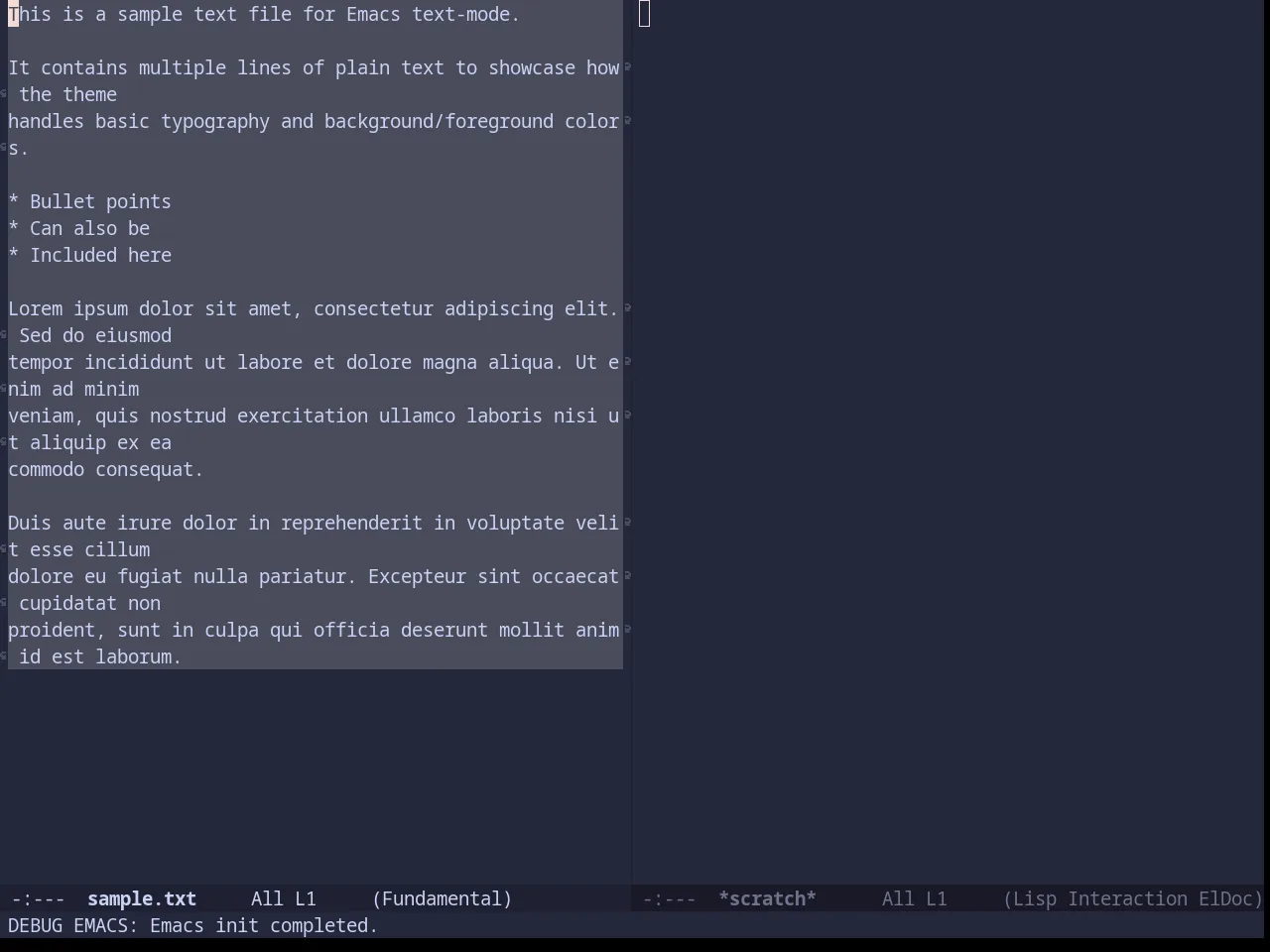 Catppuccin Macchiato Theme in fundamental-mode