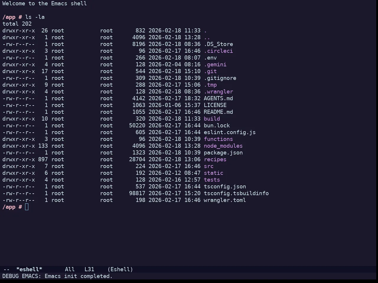 Challenger Deep Theme in eshell