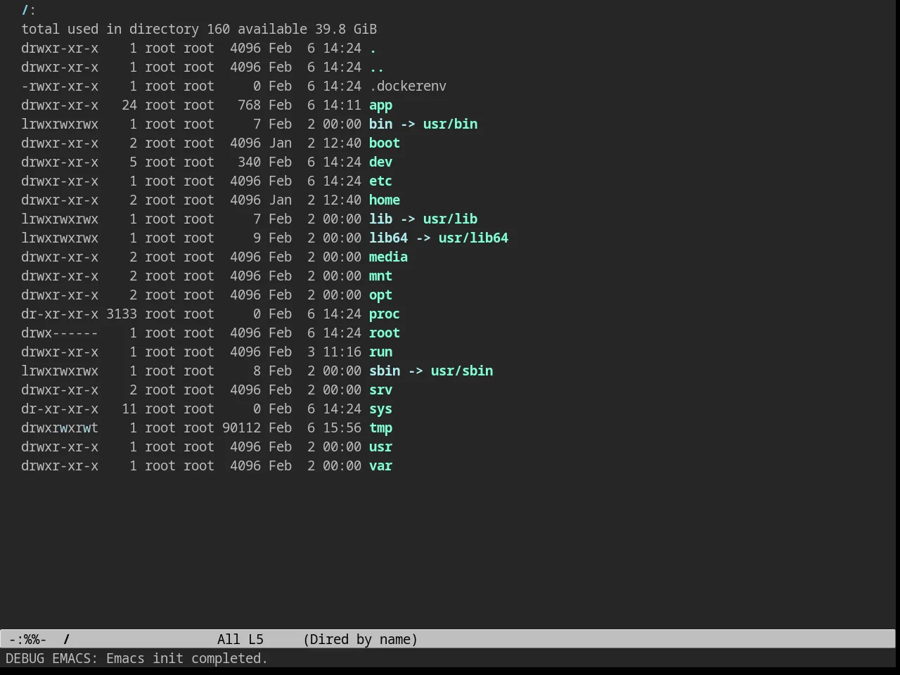 Charcoal Black Theme in dired