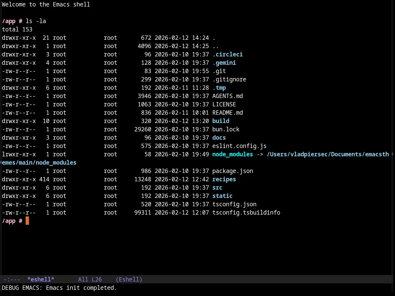 Cherry Blossom Theme in eshell