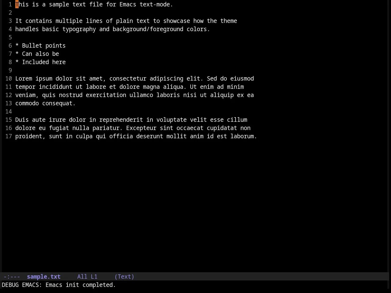 Cherry Blossom Theme in text-mode