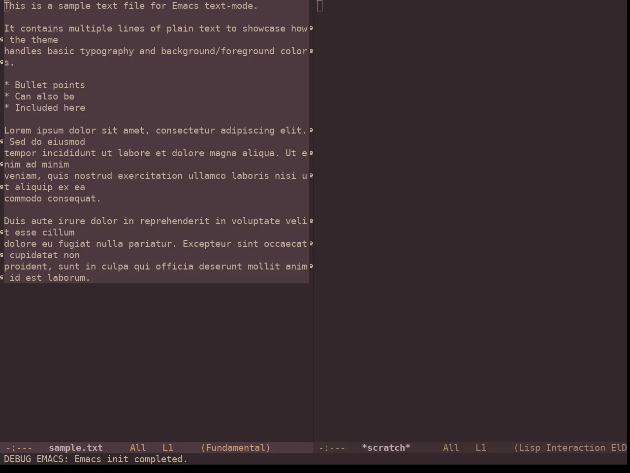 Chocolate Theme in fundamental-mode