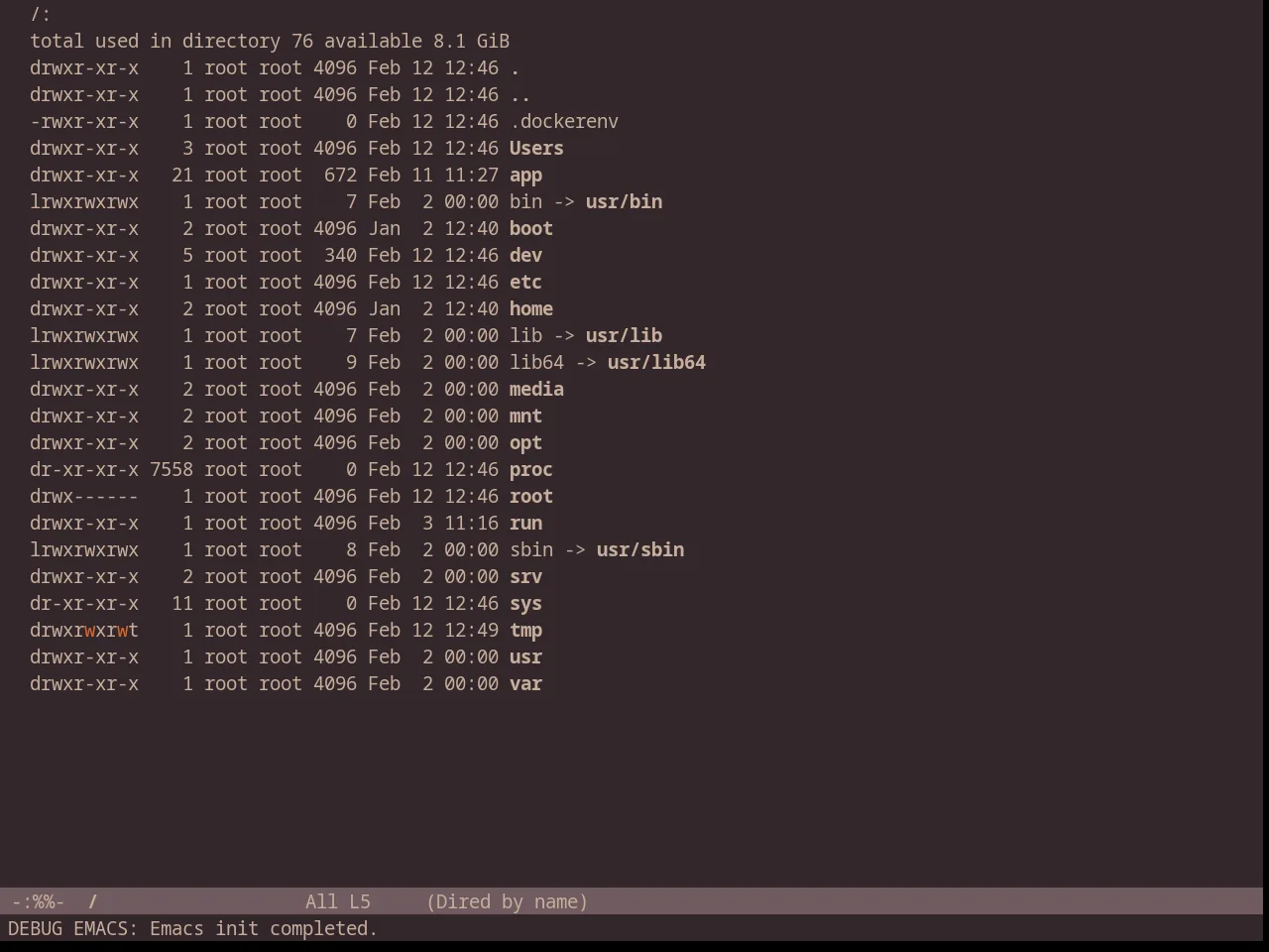 Chocolateless Theme in dired