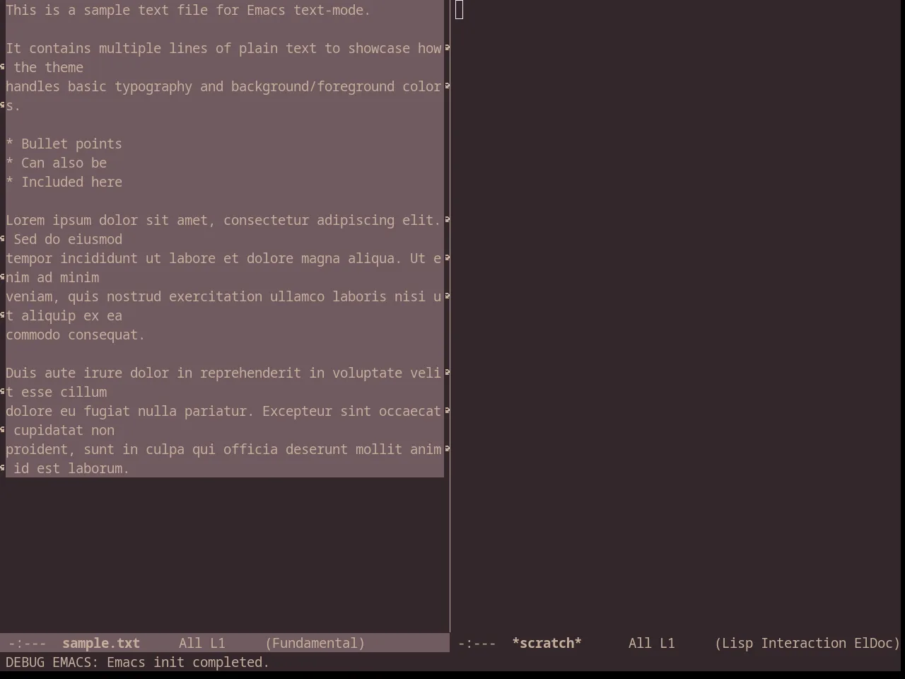 Chocolateless Theme in fundamental-mode
