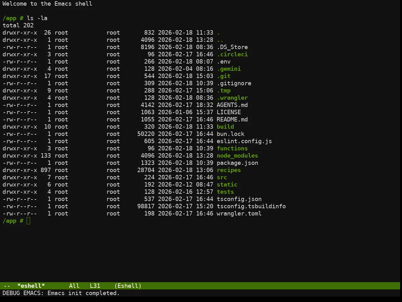 Chyla Dark Theme in eshell