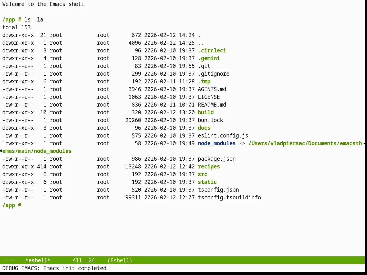 Chyla Theme in eshell