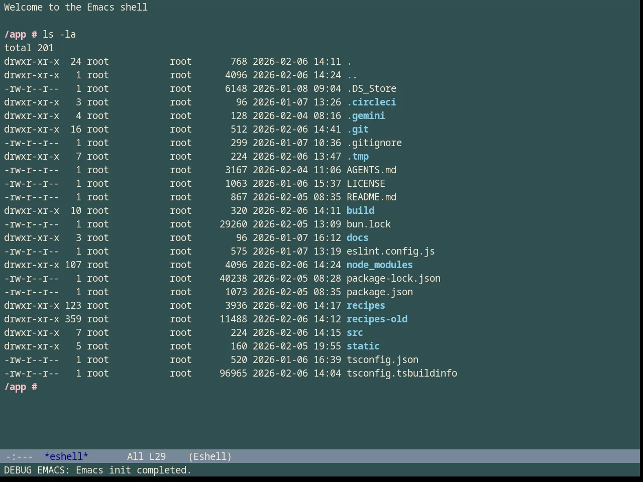 Classic Theme in eshell