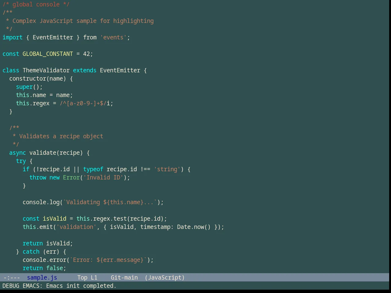Classic Theme in javascript-mode