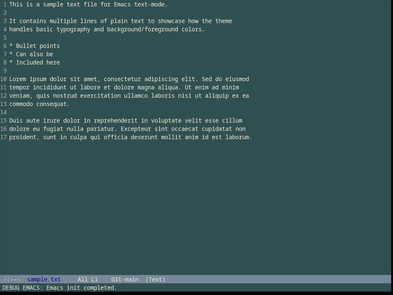 Classic Theme in text-mode