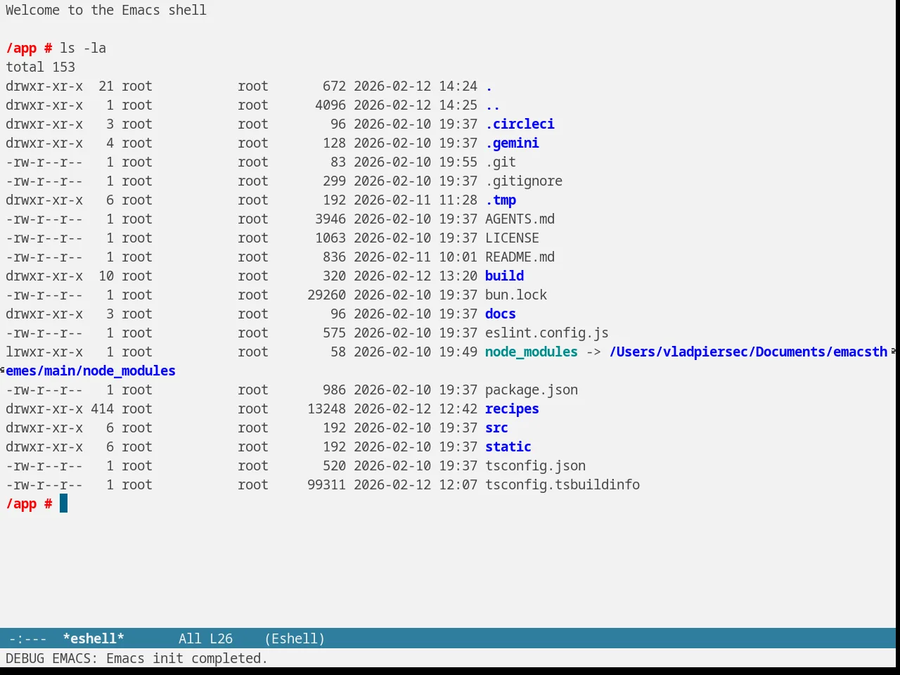 Cloud Theme in eshell