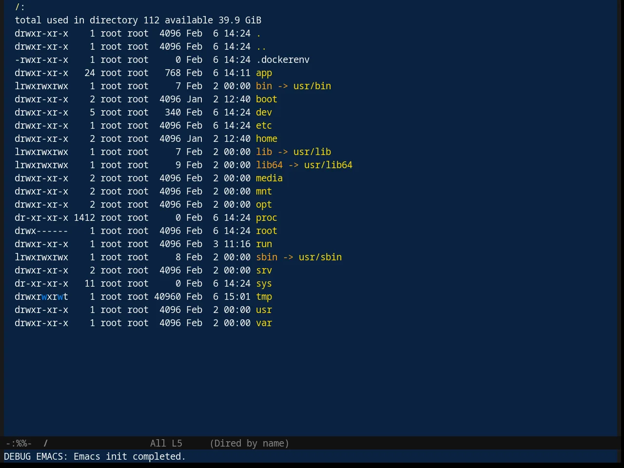 Cobalt Theme in dired