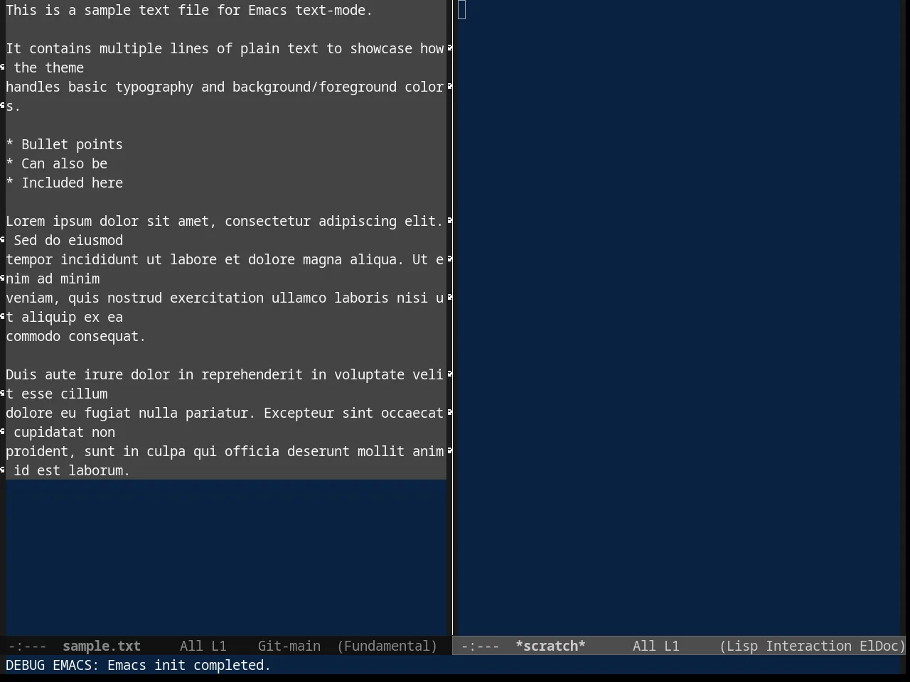 Cobalt Theme in fundamental-mode