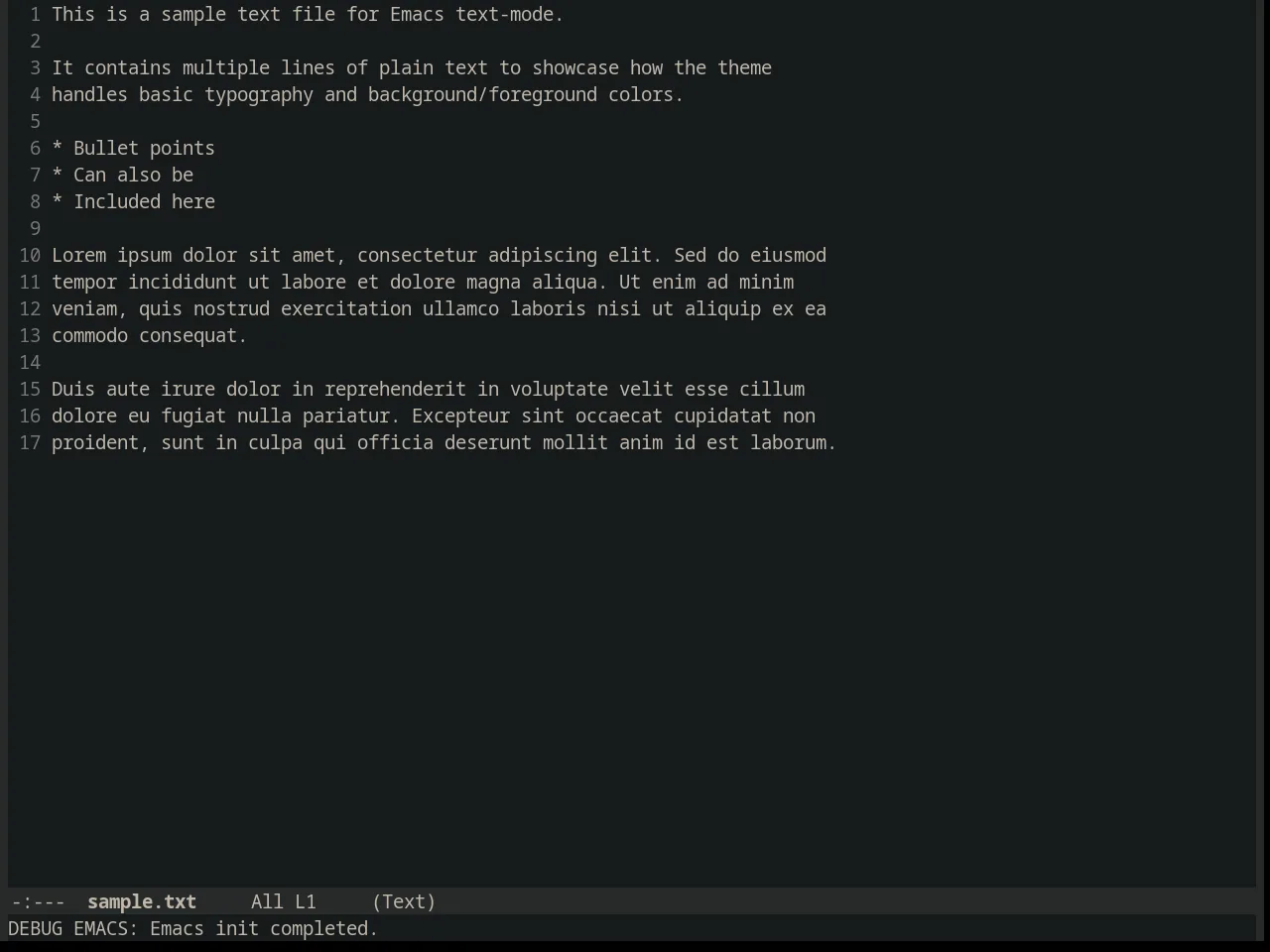 Colonoscopy Theme in text-mode