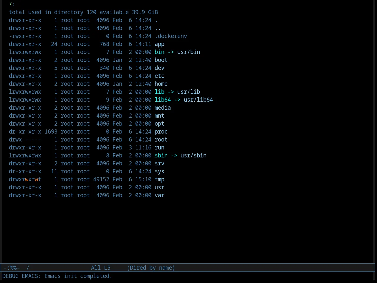 Comidia Theme in dired